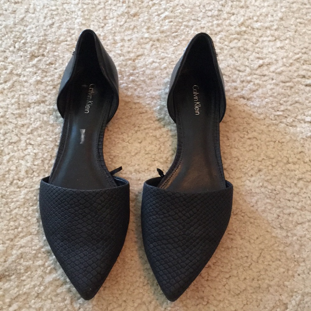 Shoes black flats Calvin Klein